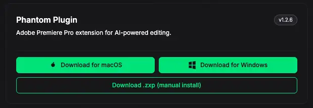 Download the Plugin from your User Dashboard